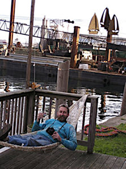man in hammock